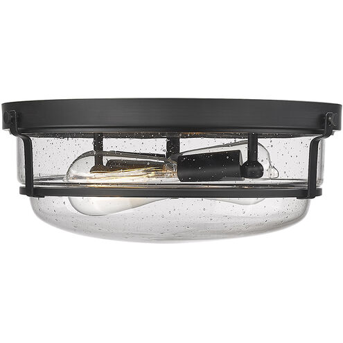 Mayson 2 Light 13 inch Matte Black Indoor Flushmount Ceiling Light
